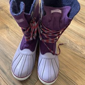 UGG AUSTRALIA Women's Baroness Lace-up Purple Mid-top Boots #1001743 US 10EU 8.5
